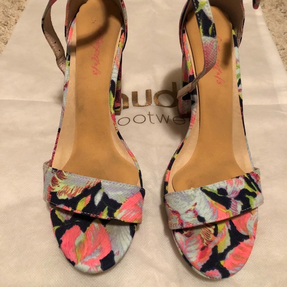 Nude Footwear Floral Heels From Revolve Clothing - Picture 3 of 8